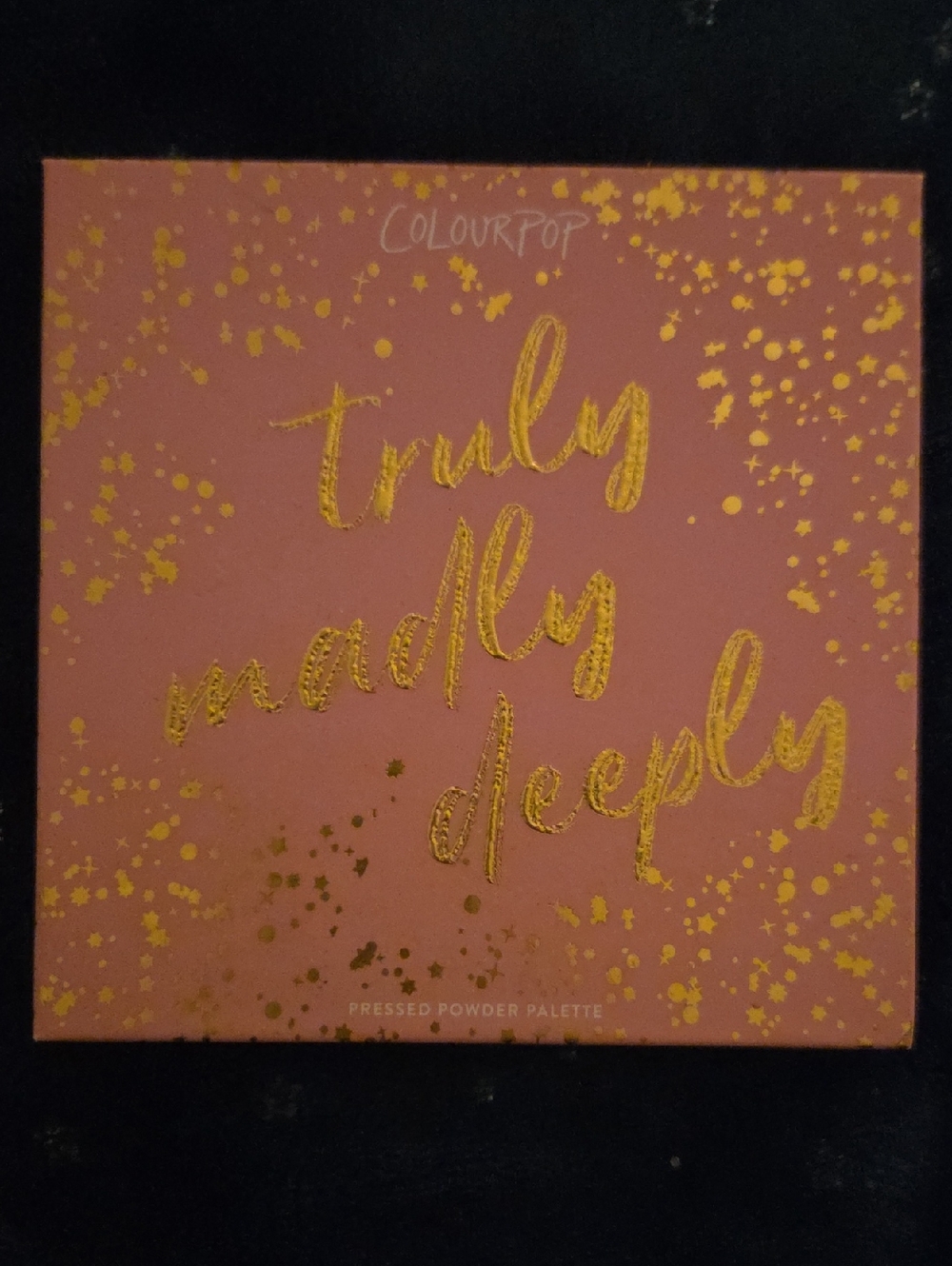 ColourPop Truly Madly Deeply Pressed Powder Palette - Coral & Gold Accents